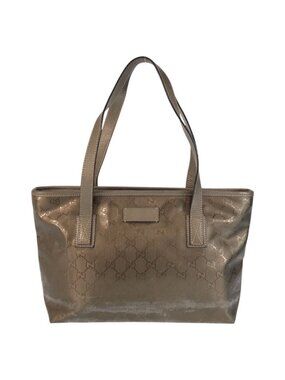 Gucci GG Supreme Brown Blanc Tote Shoulder Bag